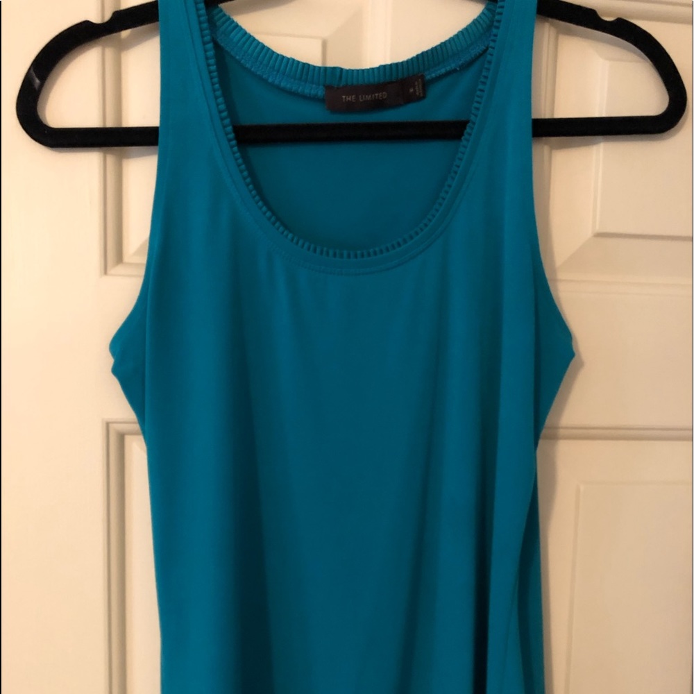 Teal sleeveless top
